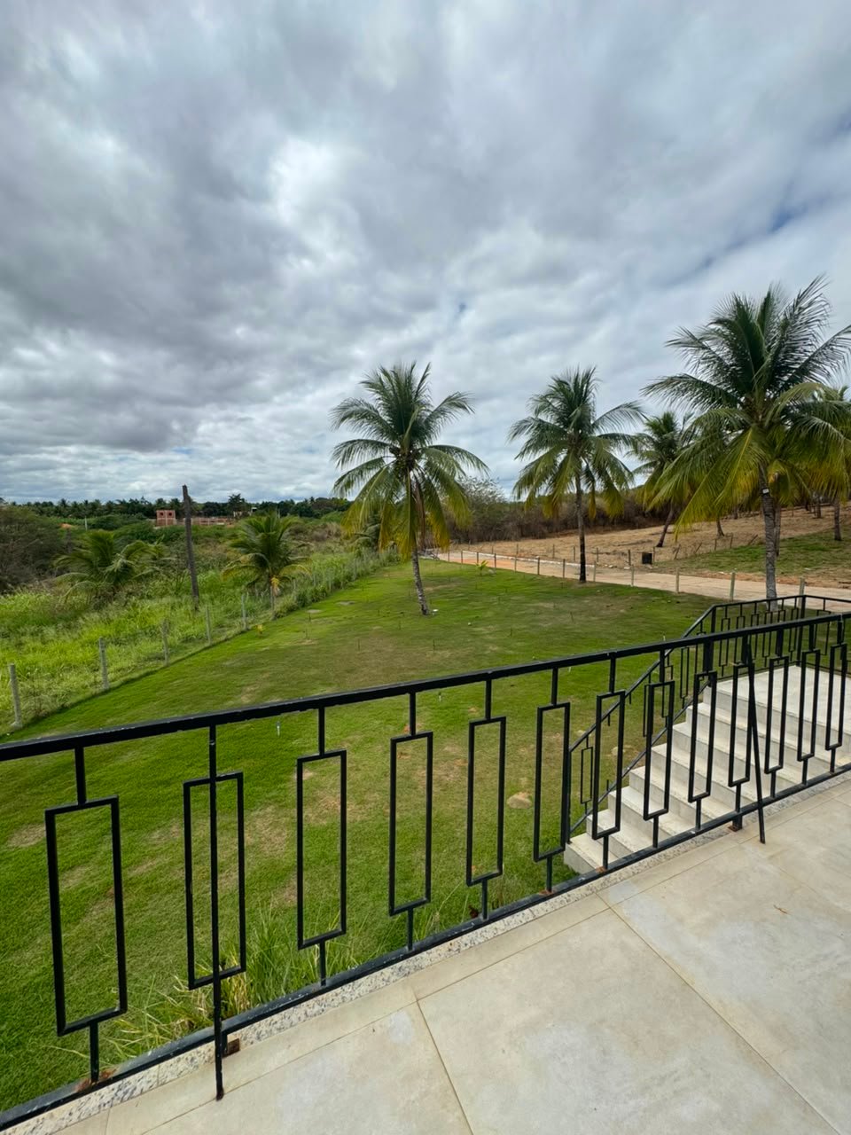 Vista da varanda para a barragem de Anagé